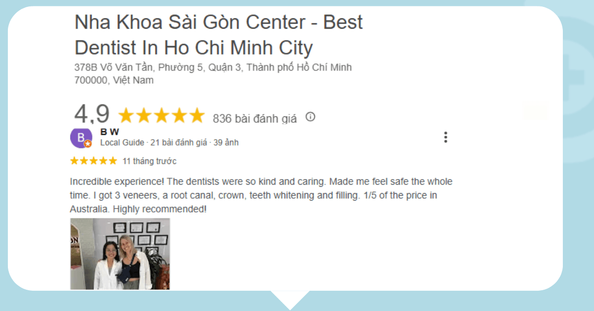 Review dental crown in Viet Nam