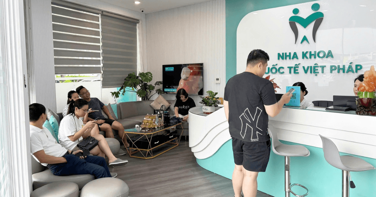 Waiting area at Viet Phap International Dental Clinic