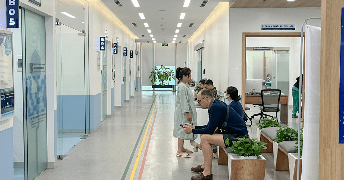 A modern space at a medical clinic in Vietnam.
