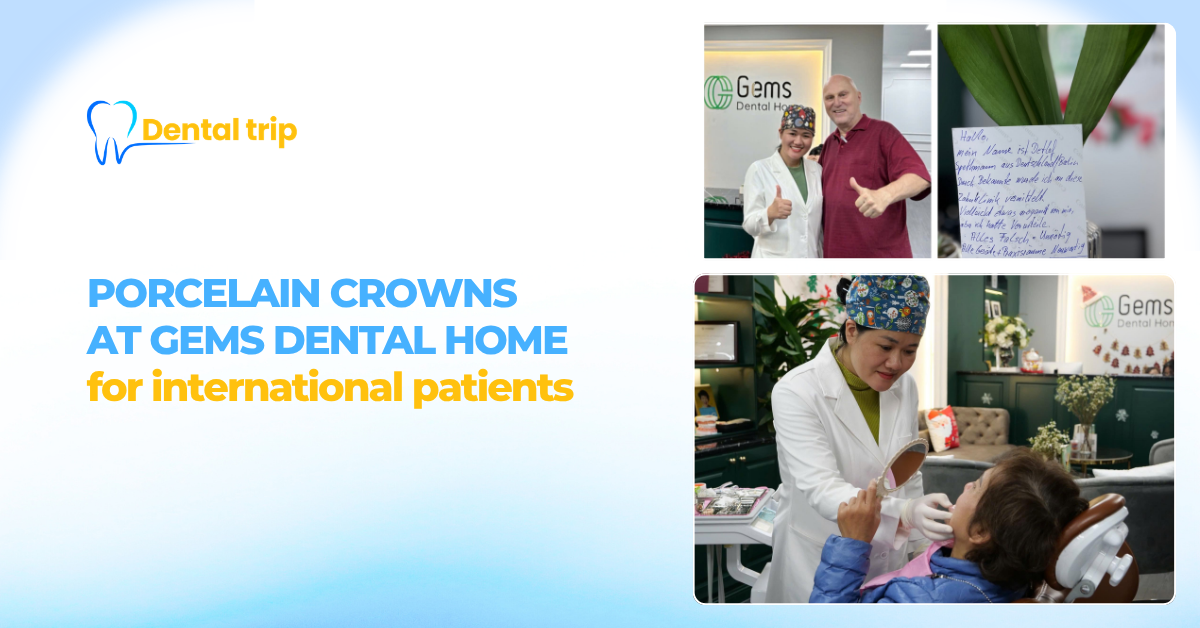 Porcelain crowns at Gems Dental Home