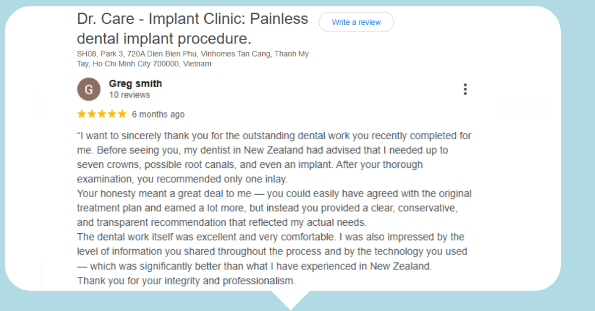 Review dentist Vietnam