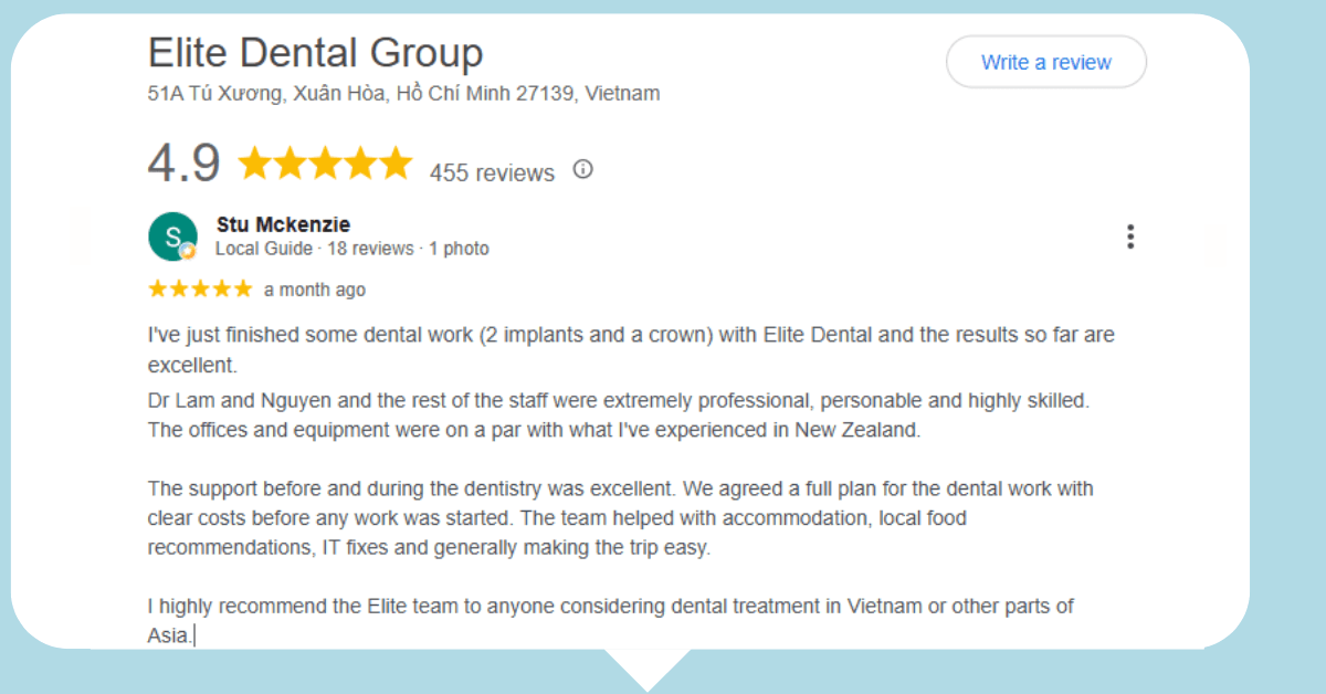 Review dentist Vietnam